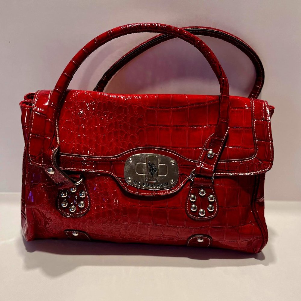 US POLO ASSN. Red Handbag
